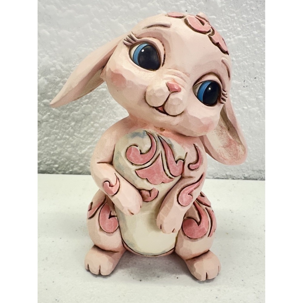 Retired Jim Shore Heartwood Creek 4051400 Bunny Figurine "Funny Bunny" 2015 - 5"